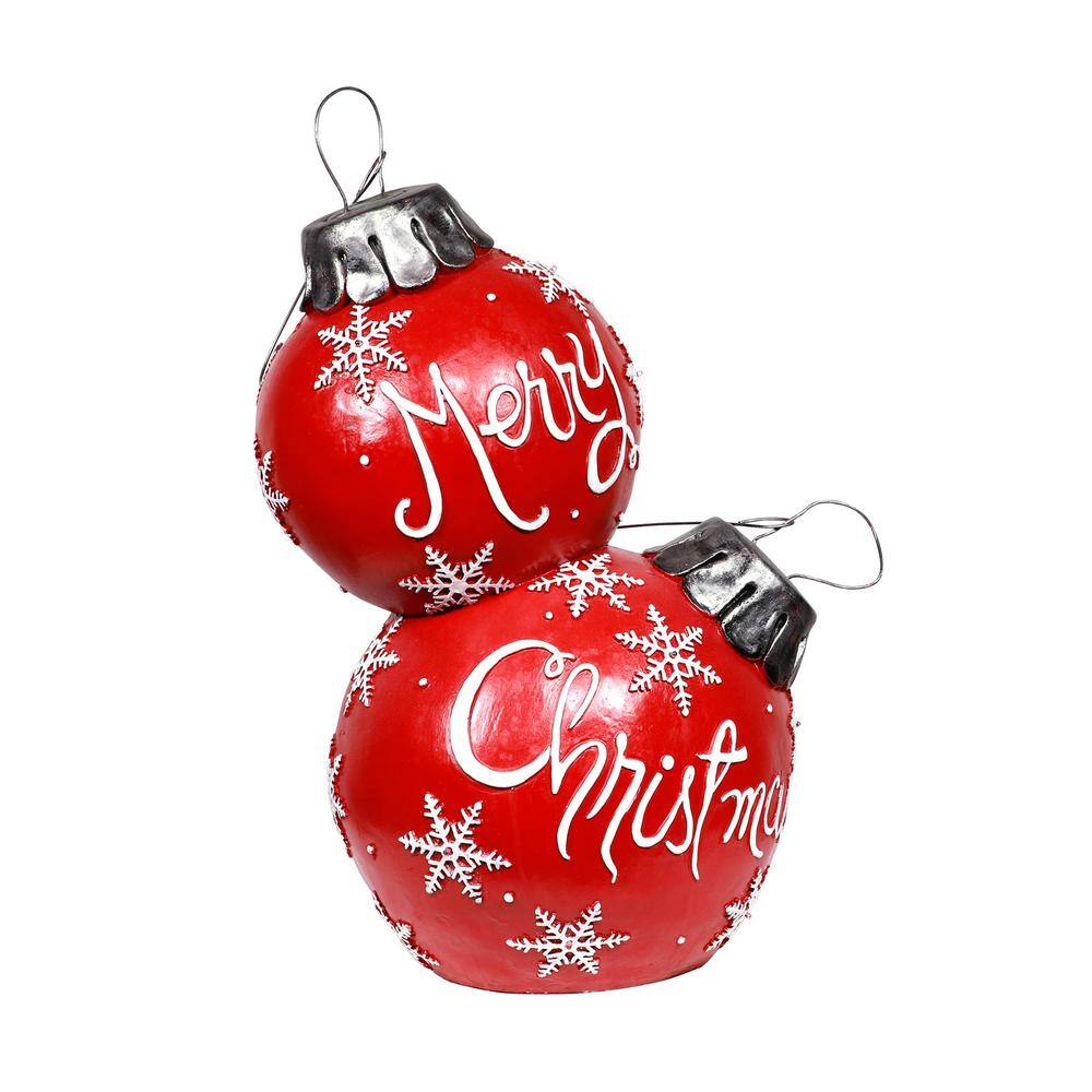 Merry Christmas Ornaments with Color Changing LED Lights-XL