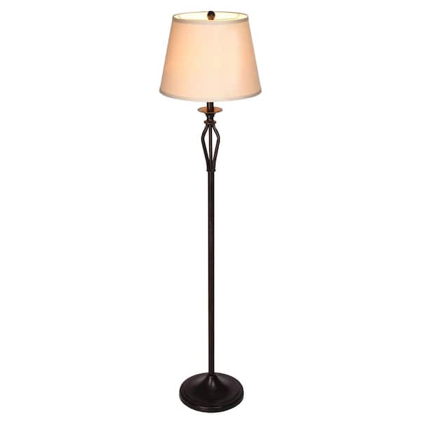 Hampton Bay T20 Rhodes 58 50 In Bronze Floor Lamp Hd09999frbrzf The Home Depot Hampton Bay T20 Rhodes 58 50 In Bronze, Bronze Floor Lamp Home Depot