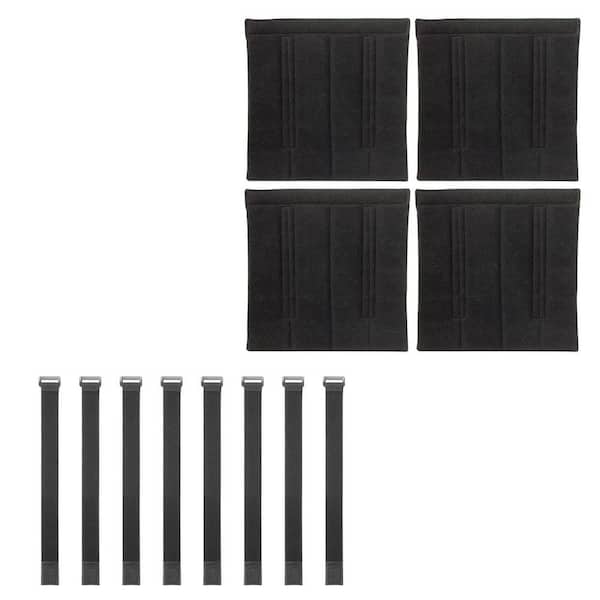 Justincity 4-Piece Bunk Bed Ladder Pads with 8-Adjustable Hook and Loop ...
