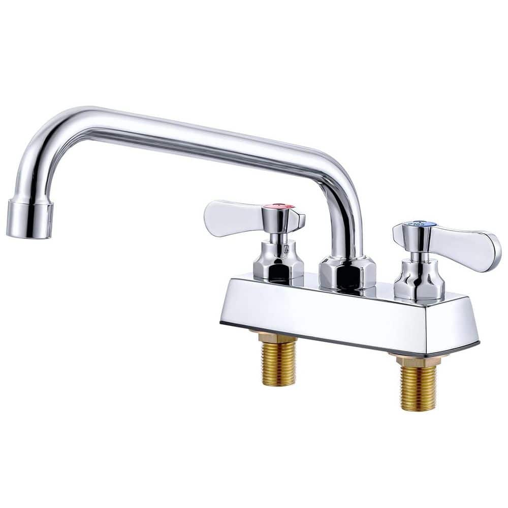 Utility Laundry Sink Faucet 10 in. Swivel Spout Chrome Polished Deck Mount Centerset for Laundry Room 6 in. D x 7 in. W price history on PriceWatchPro