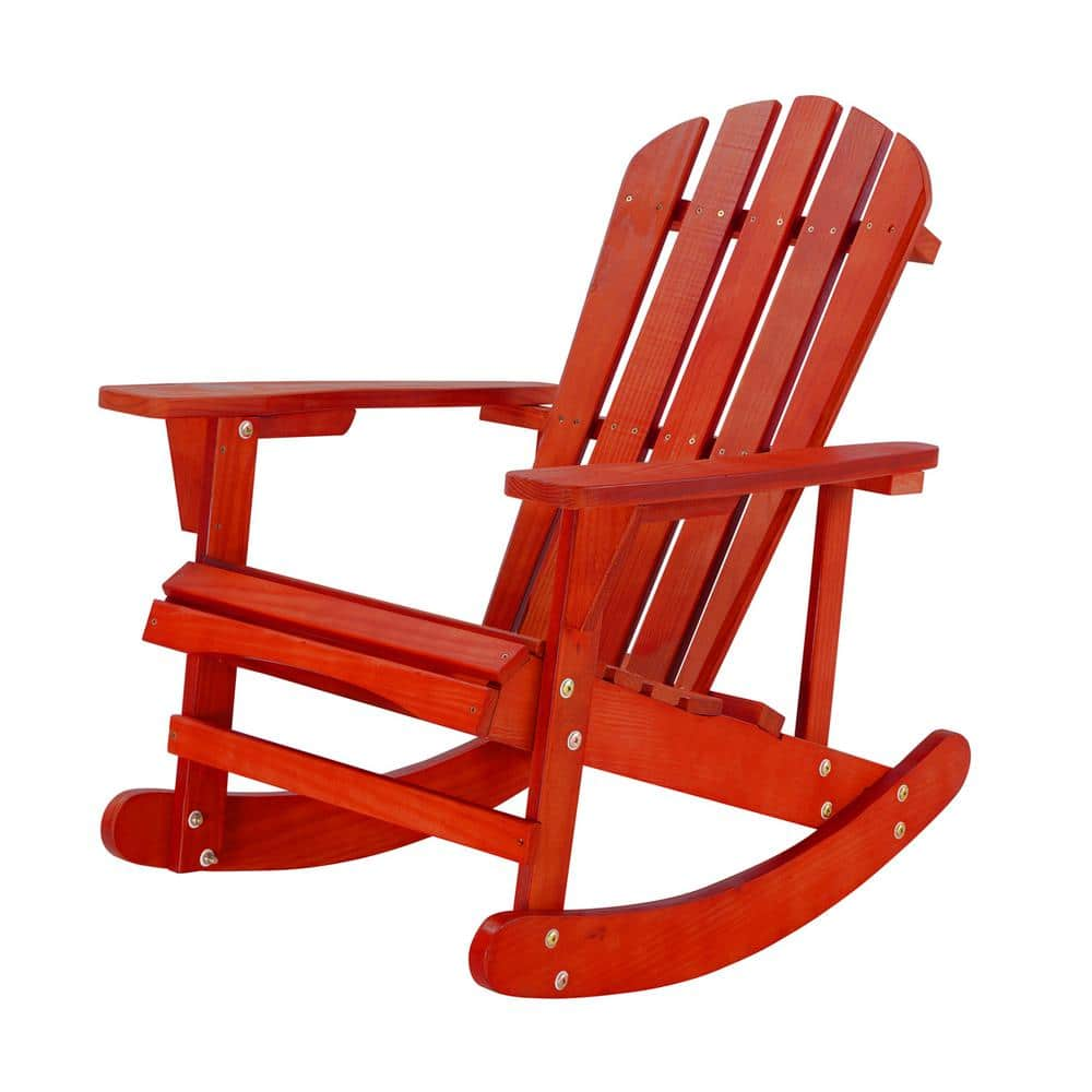 Kahomvis Red Pine Wood Outdoor Rocking Chair MOT LKB0 839 The Home Depot   Outdoor Rocking Chairs Mot Lkb0 839 64 1000 