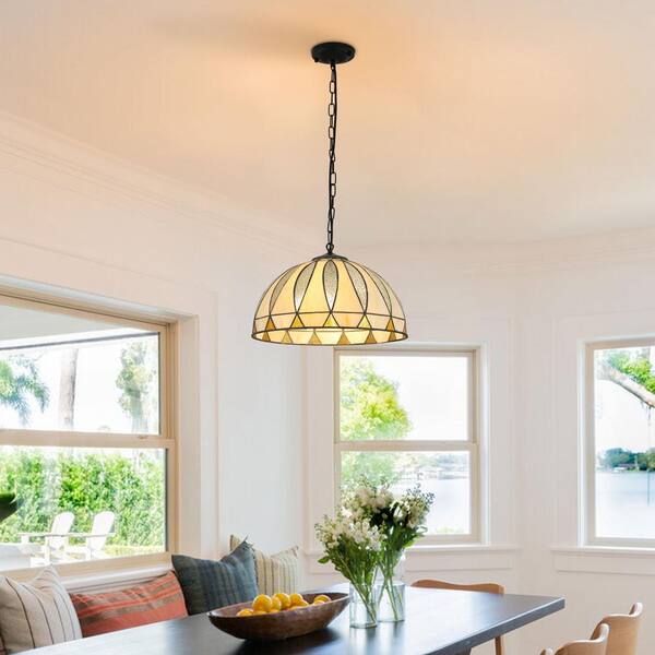 yellow glass ceiling light