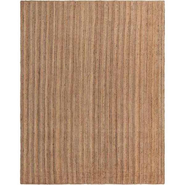 Unique Loom Braided Jute Dhaka Natural 10' 0 x 13' 1 Area Rug