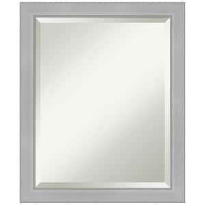 Vista Brushed Nickel Narrow 18.5 in. H x 22.5 in. W Framed Wall Mirror