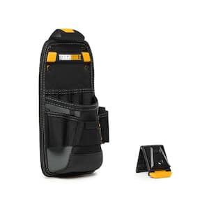ClipTech Technician Pouch in Black with 11-pockets, snug-fit screwdriver loops and long handle tool loops