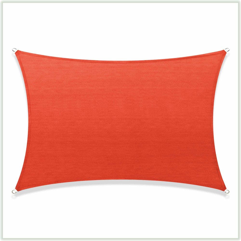 Sun Shade Sail Rectangle 10 ft. x 20 ft. Red with Winch Kit price history on PriceWatchPro