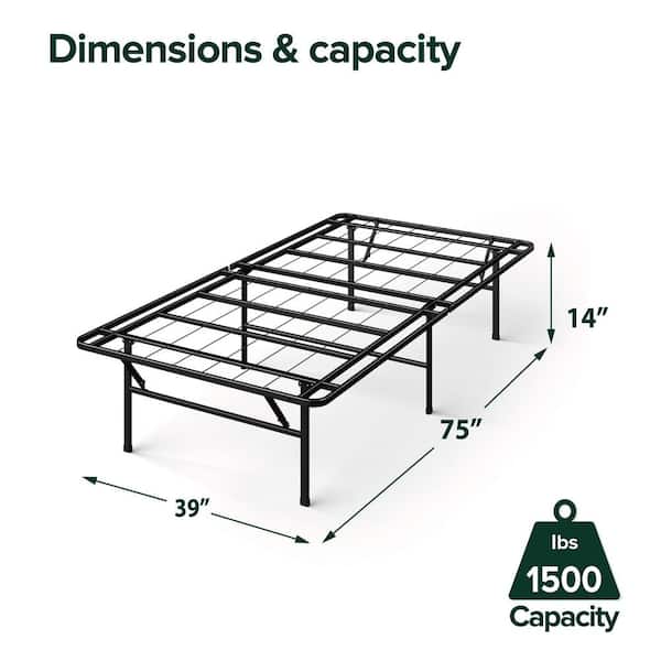 Zinus SmartBase Heavy Duty Twin Metal Bed Frame HD-SB13-14T Zinus SmartBase Heavy Duty Twin Metal Bed Frame HD-SB13-14T