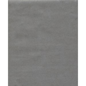 Dark Grey Oasis Paper Unpasted Matte Wallpaper, 27-in. by 27-ft.