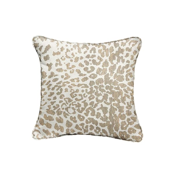 SORRA HOME Sunbrella Instinct Dune Outdoor Corded Throw Pillows (2-Pack)