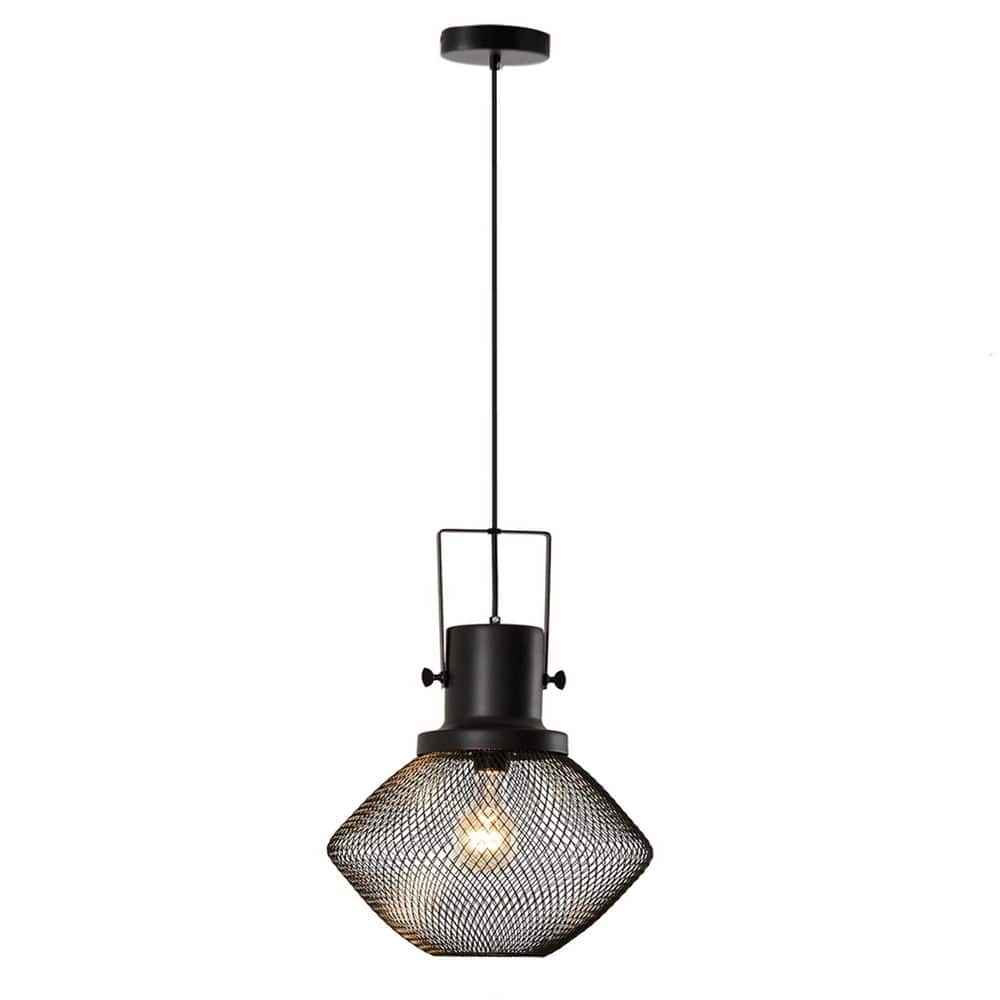 LanternMesh 1 Light 63in Black Metal Frame Hanging Ceiling Light Adjustable Hanging Chain price history on PriceWatchPro