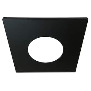 JBD 4" Square Flat Designer Trim in Matte Black