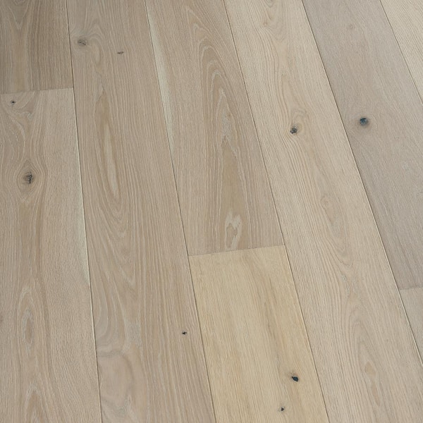 Malibu Wide Plank Baker French Oak 3/8 in. T x 6.5 in. W Click Lock Wire Brushed Engineered Hardwood Flooring (23.6 sq. ft./case)