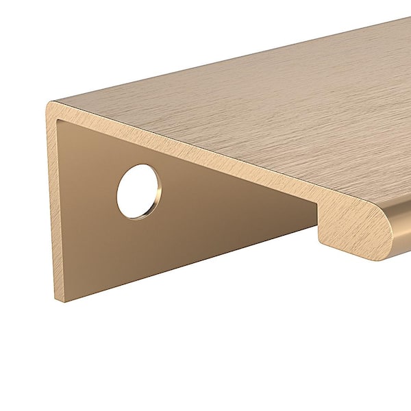 7-9/16 in. or 16-3/8 in. (192 mm or 416 mm) Champagne Bronze Contemporary Drawer Edge Pull 7-9/16 in. or 16-3/8 in. (192 mm or 416 mm) Champagne Bronze Contemporary Drawer Edge Pull