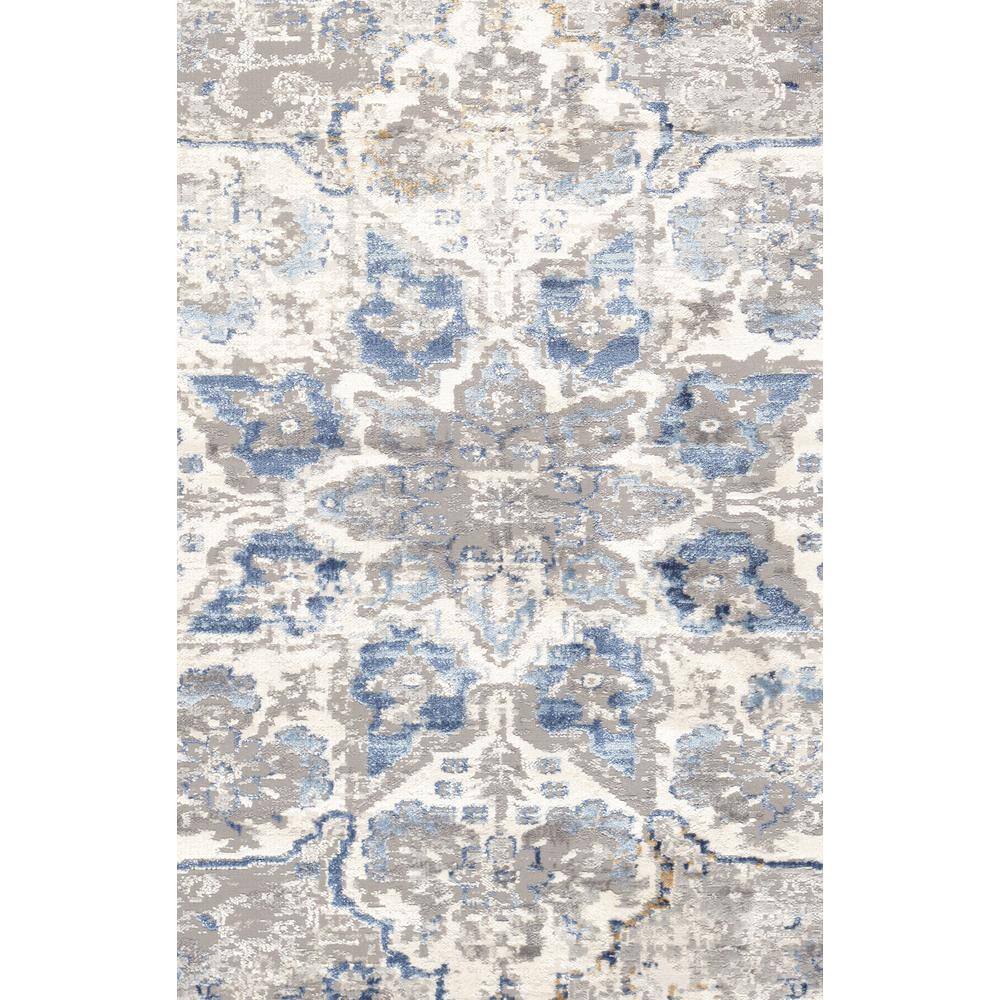Handmade Gray Synthetic 4'x6' Easy-Care Rectangular Rug