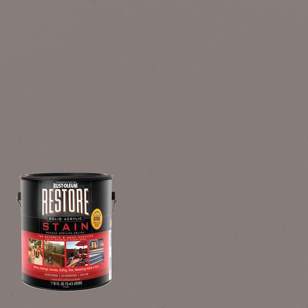 Rust-Oleum Restore 1 gal. Bedrock Solid Acrylic Exterior Concrete and Wood Stain