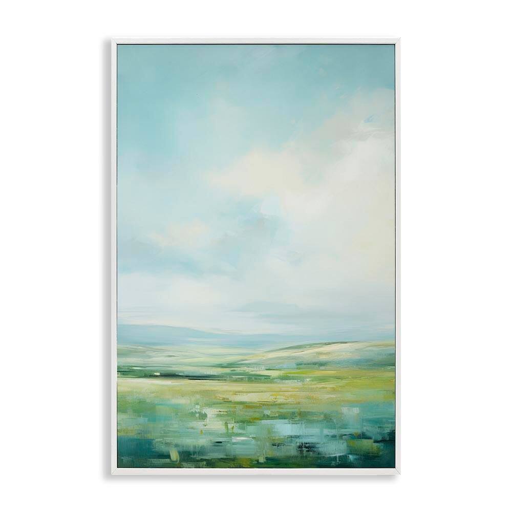 Scenic Countryside Clouds by Raymond Powers White Framed Nature Giclee Art Print 24 in. x 16 in. price history on PriceWatchPro