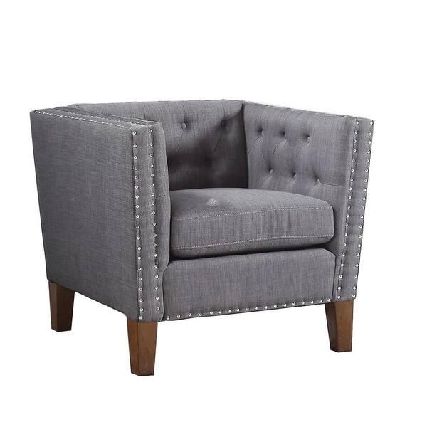 grey accent chair
