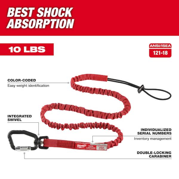10 lbs. Extended Reach Locking Tool Lanyard