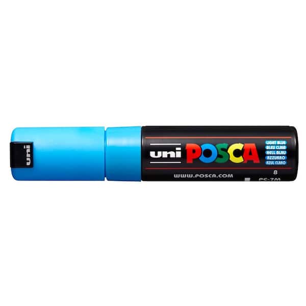 POSCA PC-7M Broad Bullet Paint Marker, Light Blue