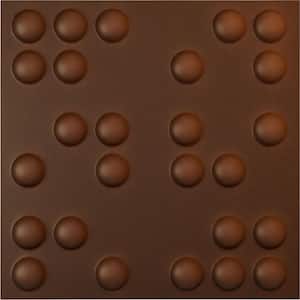 19 5/8 in. x 19 5/8 in. Emery EnduraWall Decorative 3D Wall Panel, Aged Metallic Rust (12-Pack for 32.04 Sq. Ft.)