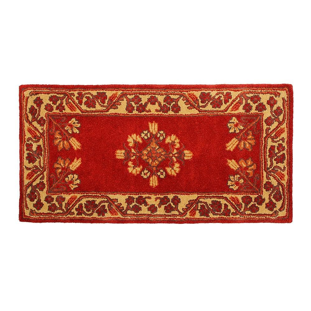 ACHLA DESIGNS 2 ft. x 4 ft. Jardin Rectangular Area Rug, Vermillion H ...