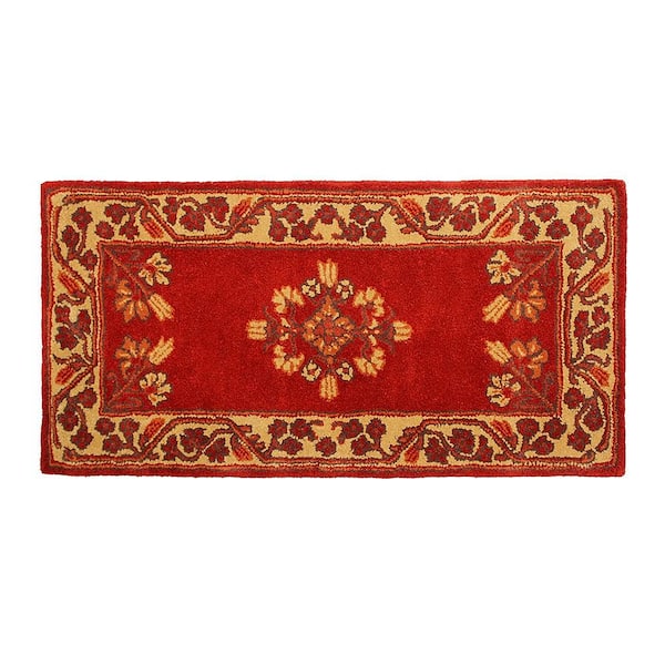 2 ft. x 4 ft. Jardin Rectangular Area Rug, Vermillion