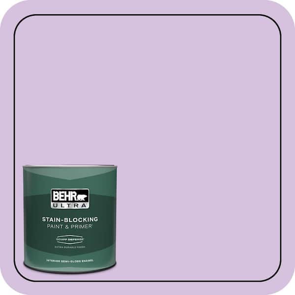 BEHR ULTRA 1 qt. #660A-3 New Violet Extra Durable Semi-Gloss Enamel Interior Paint & Primer