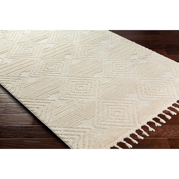 Nora Cream 8 ft. x 10 ft. Textured Indoor Area Rug