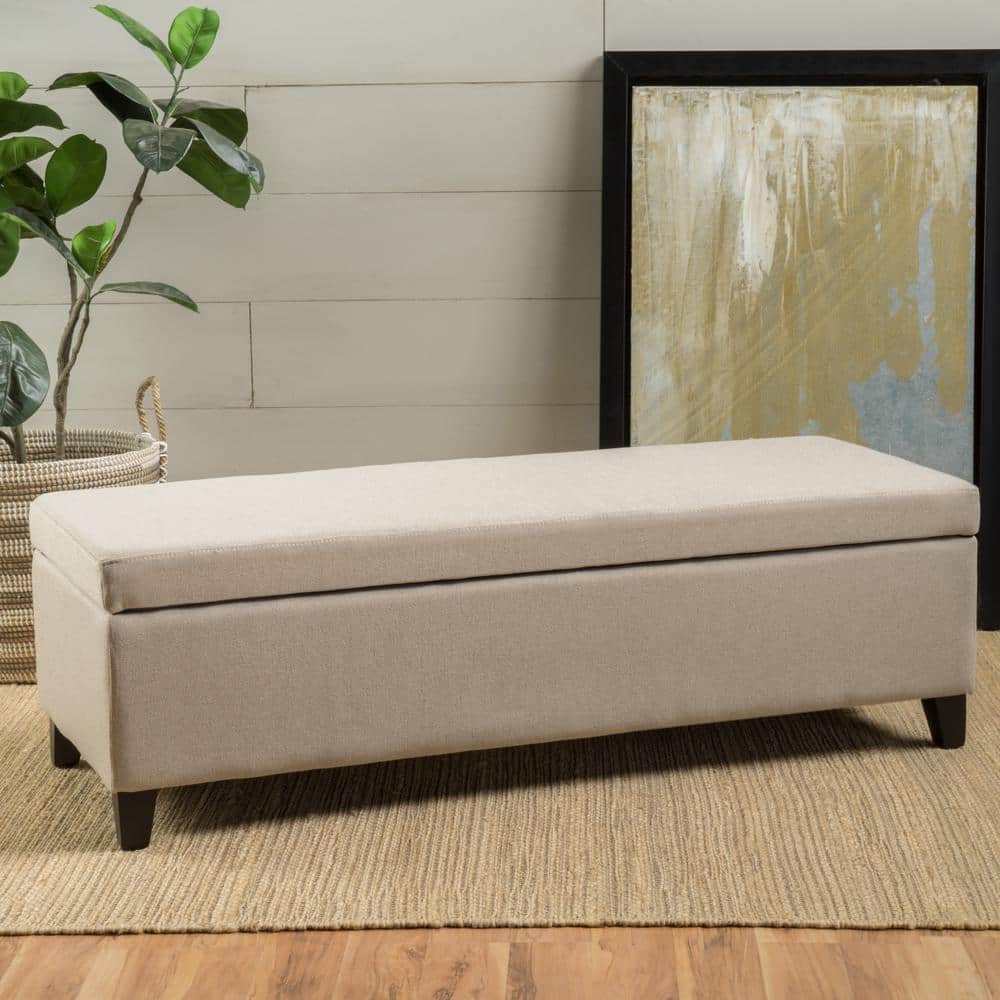 Christopher Knight Home Ottilie Fabric Storage Ottoman