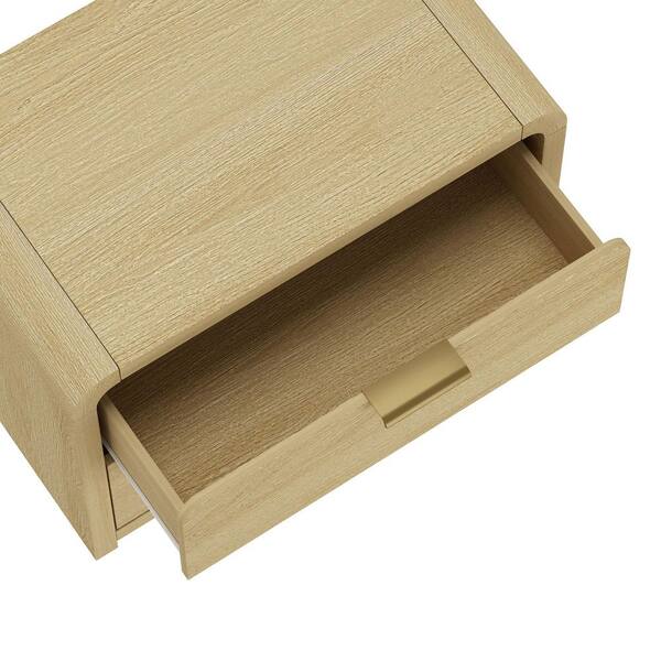 Manhattan Comfort Grace Modern Natural Oak 2-Drawer 28 in. W