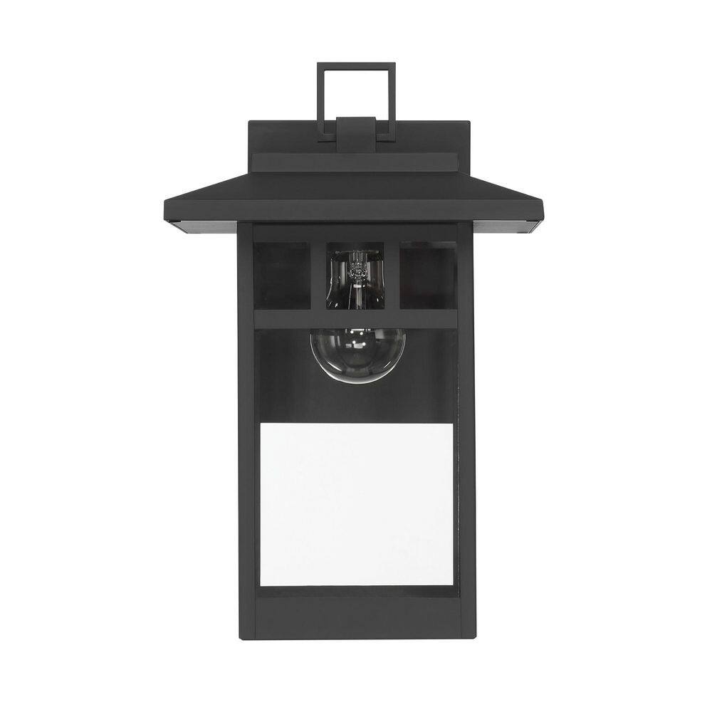 Hunter Yancy House 1 Light Matte Black Rectangle Outdoor Lighting for Foyer / Entry Way price history on PriceWatchPro
