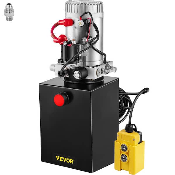 VEVOR Hydraulic Power Unit 6 Quart Hydraulic Pump Single Acting