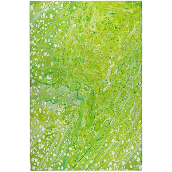 Dream Shag Premium Machine Washable Abstract ADS50 Clover 9 ft. x 12 ft. Area Rug