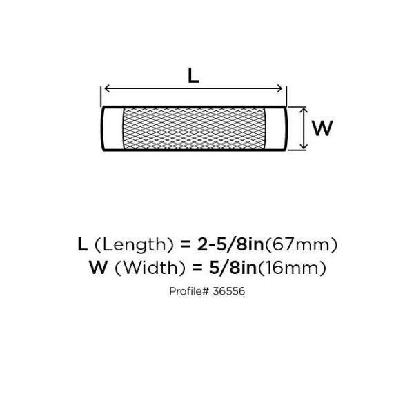 Bronx Satin Nickel 2-5/8" Knurled Cabinet Knob