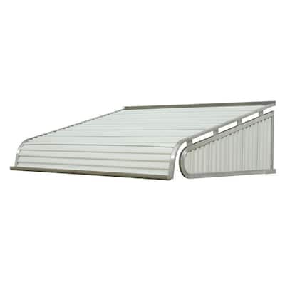 7 ft. 1500 Series Door Canopy Aluminum Fixed Awning (12 in. H x 42 in. D) in White