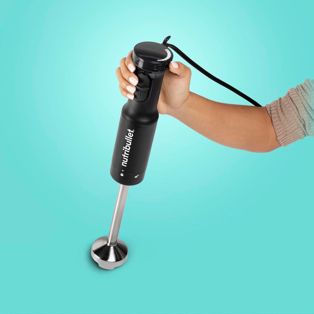 Nutribullet Black Stainless Steel Variable Speed Hand Blender