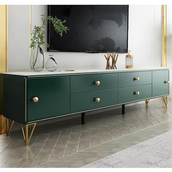 Hcman 4 Pieces 6 in. Heavy Duty Gold Furniture Legs, Metal Furniture Feet, Golden Sofa/Cabinet/Table Legs