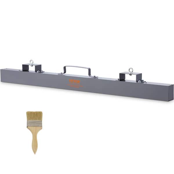 Hanging Magnetic Sweeper 48 in. Magnet Nail Sweeper Pickup Tool 66 lbs. Hang Type Fits Forklift Screw with Quick Release