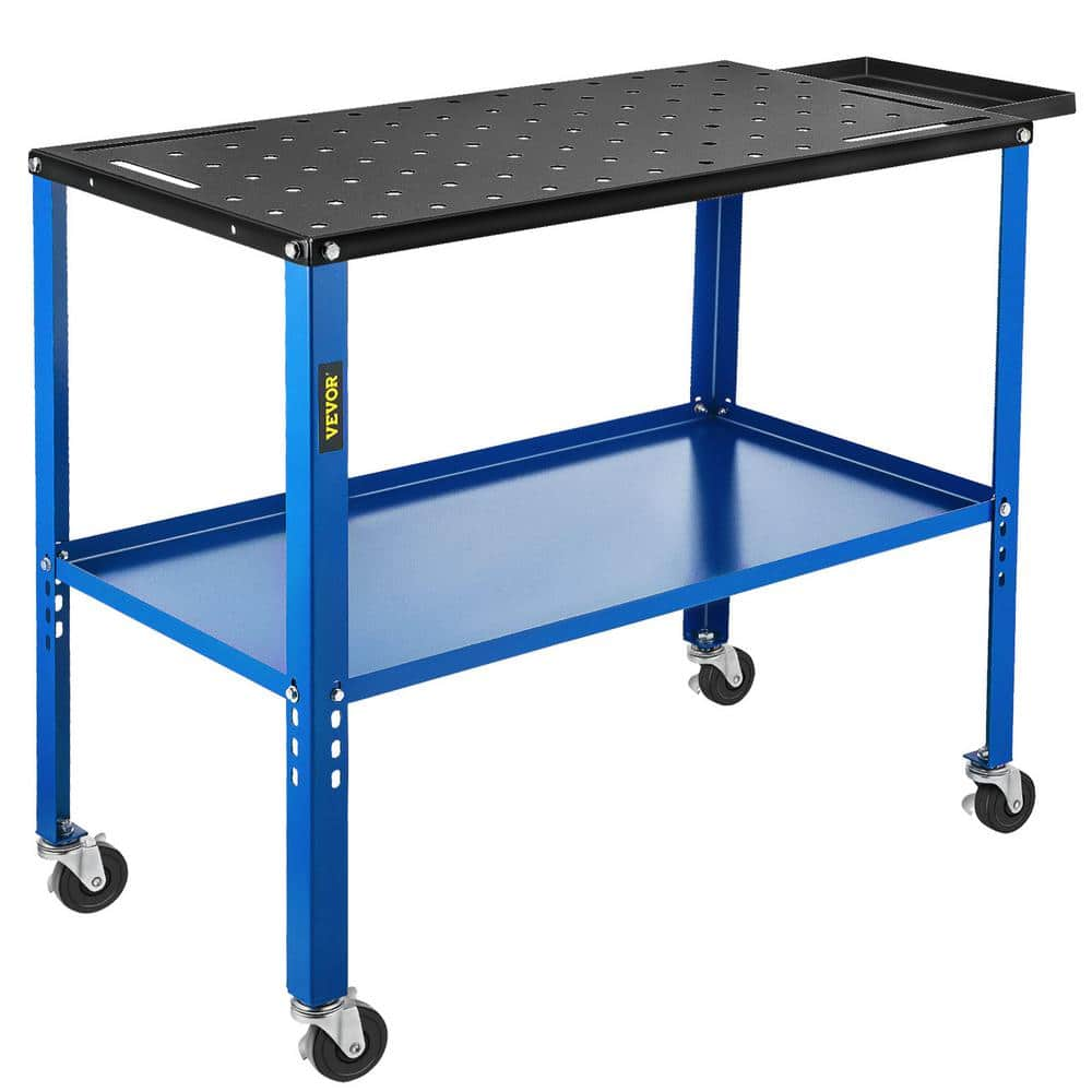 VEVOR Welding Table 18 In. X 36 In. Portable Welding Workbench Sawhorse ...