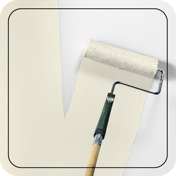 1 gal. #BWC-03 Lively White Flat EcoMix Plant-Based Interior Paint & Primer