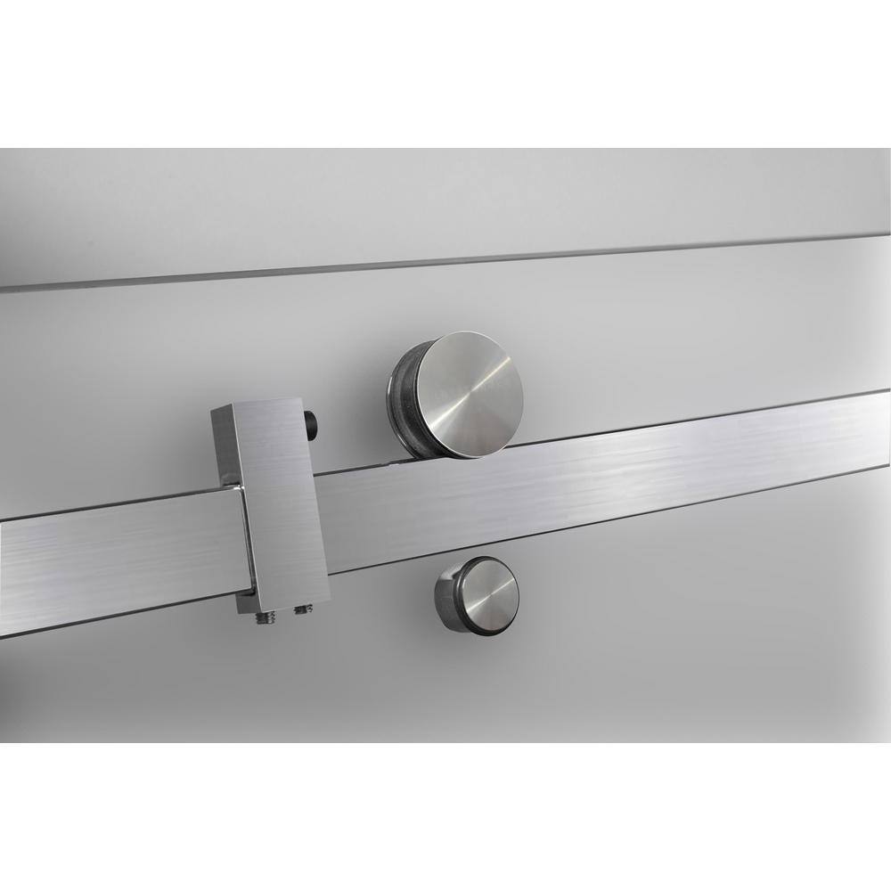 Moselle 60" x 75" Frosted Glass Frameless Sliding Shower Door