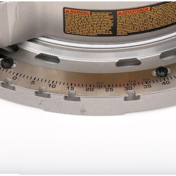 DEWALT - 15 Amp Corded 12 in. Double Bevel Sliding Compound Miter Saw with XPS technology, Blade Wrench and Material Clamp