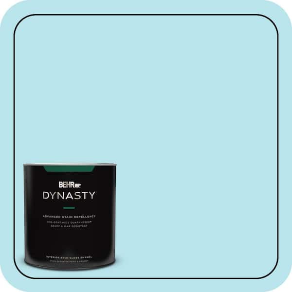 BEHR DYNASTY 1 qt. #510A-3 Fresh Water Semi-Gloss Enamel Interior Stain-Blocking Paint & Primer