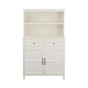 Ivory Wood Transitional Kitchen Pantry (36 in. W x 58 in. H)