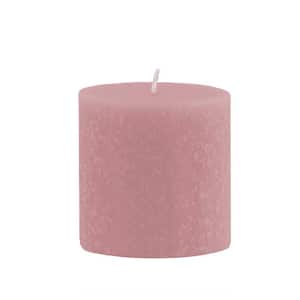 3 in. x 3 in. Timberline Dusty Rose Unscented Pillar Candle
