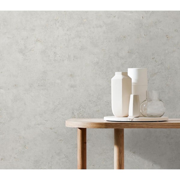 Polished Stone and Metallic Champagne Hana Unpasted Vinyl Wallpaper Roll (60.75 sq. ft.)