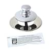 Watco Universal Nufit Push Pull Bathtub Stopper Non Grid Strainer And Silicone Chrome Plated