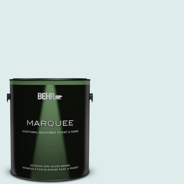 BEHR MARQUEE 1 gal. #510E-1 Ice Folly Semi-Gloss Enamel Exterior Paint & Primer