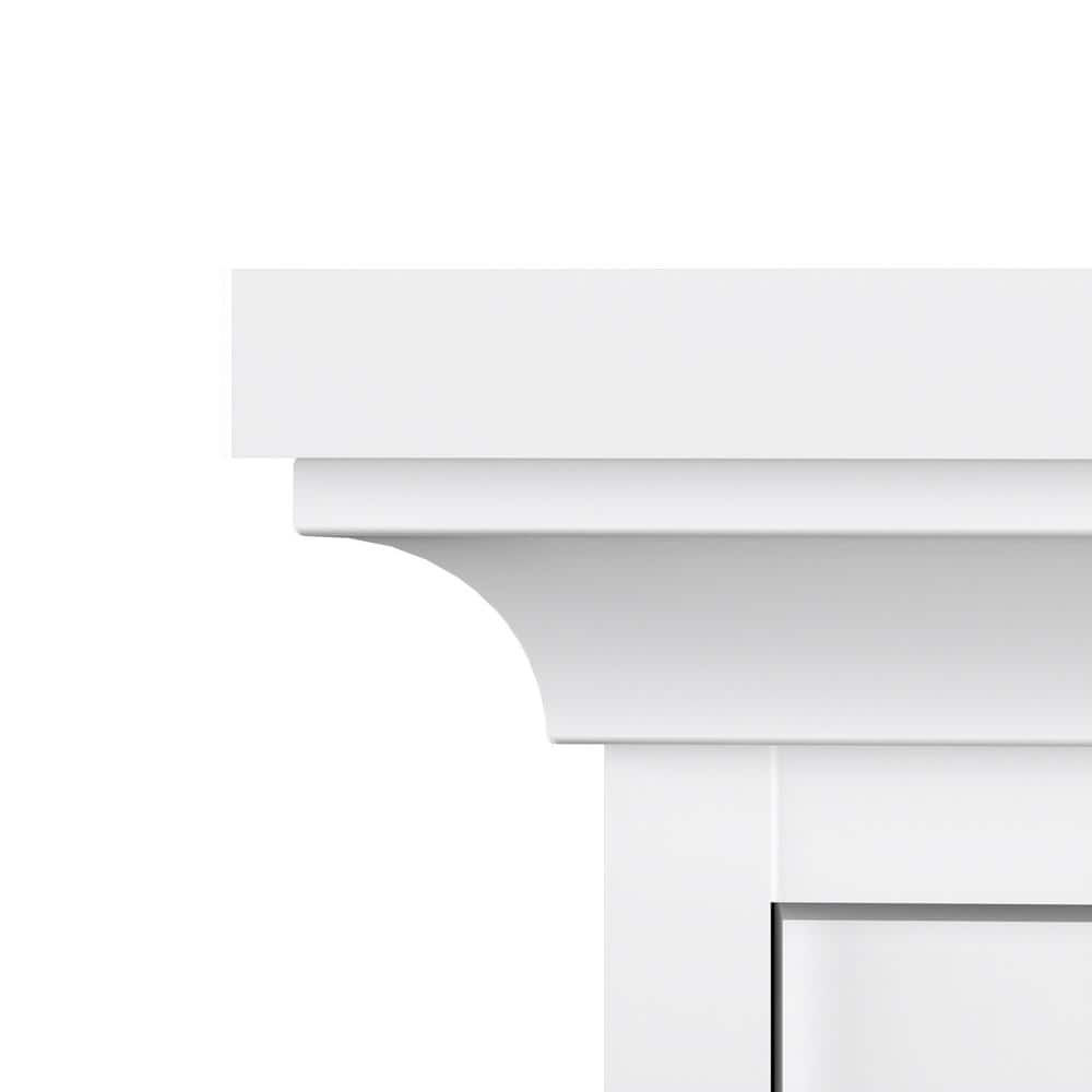 Sonoma Contemporary White Nightstand with Bronze Knobs