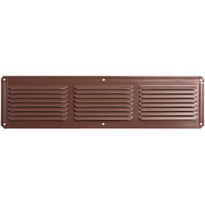 16 in. x 4 in. Aluminum Under Eave Soffit Vent in Brown (Carton of 36)